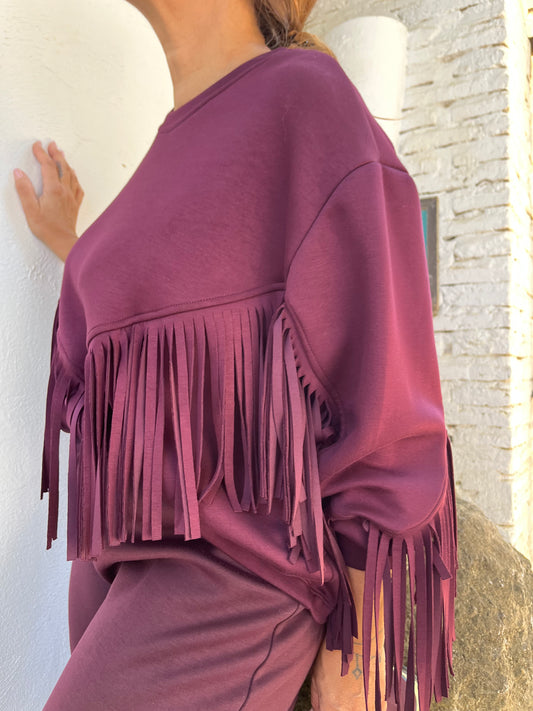 SUDADERA FLECOS